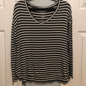 Long Sleeve Striped American Eagle Shirt